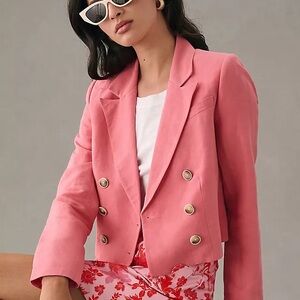 NWT PAIGE Eclipse Double-Breasted Crop Blazer